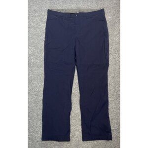 Eddie Bauer Mens Fleece-Lined Tech Pants 40x32 Navy Blue